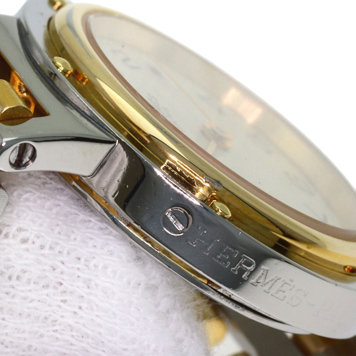 HERMES Clipper old type Watches Stainless Steel/SSxGP Ladies
