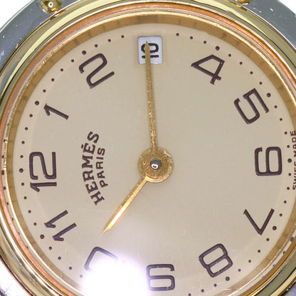HERMES Clipper old type Watches Stainless Steel/SSxGP Ladies