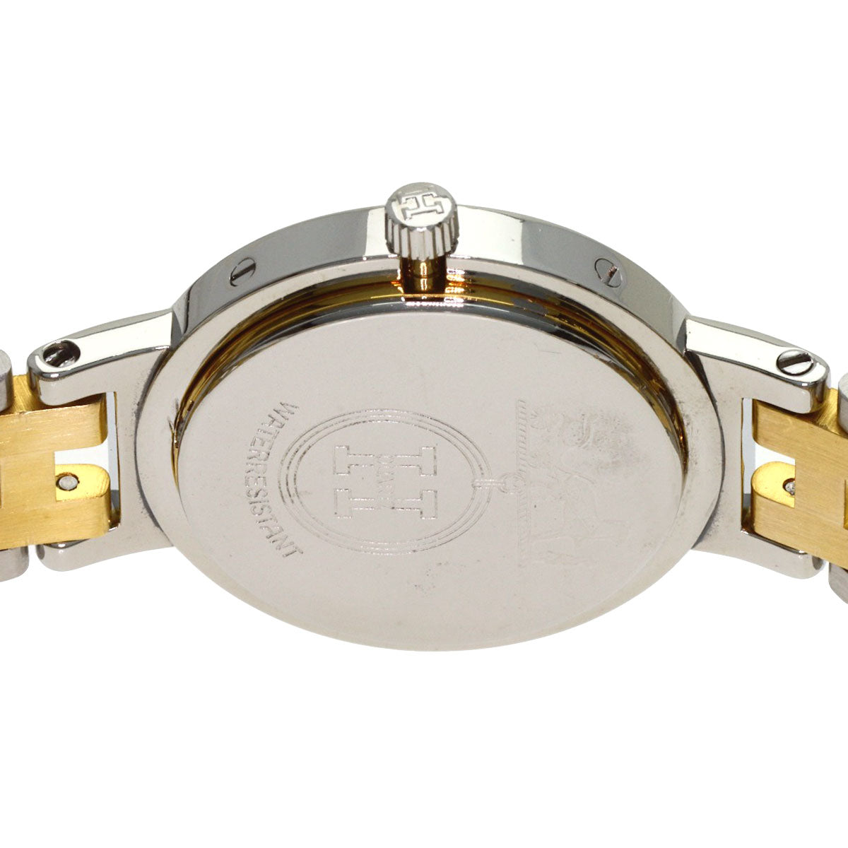 HERMES Clipper old type Watches Stainless Steel/SSxGP Ladies