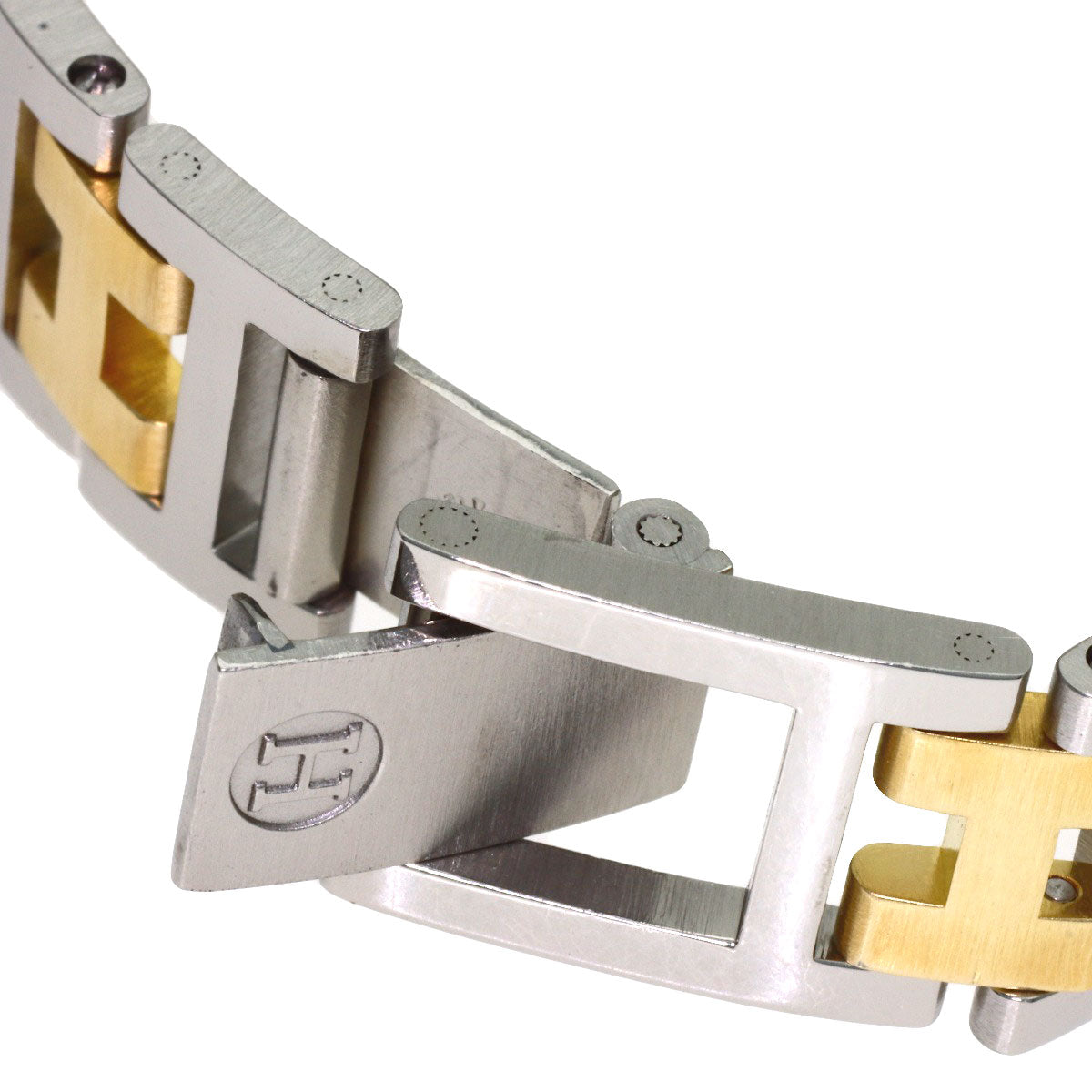 HERMES Clipper old type Watches Stainless Steel/SSxGP Ladies