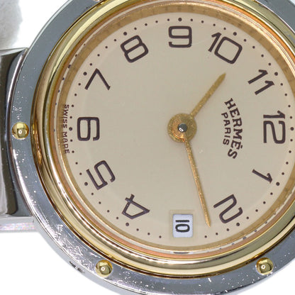 HERMES Clipper old type Watches Stainless Steel/SSxGP Ladies