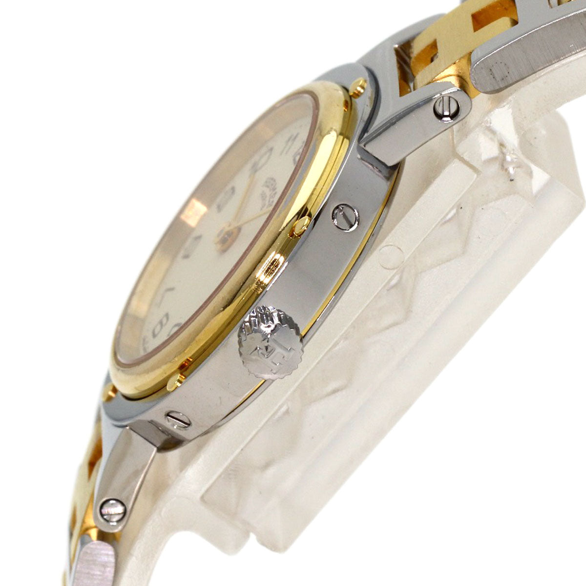 HERMES clipper old buckle Watches Stainless Steel/SSxGP Ladies