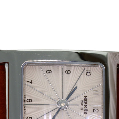 HERMES H watch Deburuturu Watches HH1.210 Stainless Steel/Leather Ladies