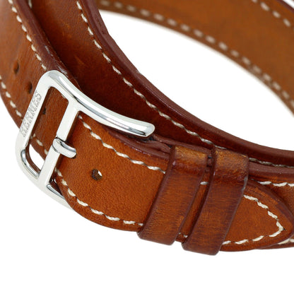 HERMES H watch Deburuturu Watches HH1.210 Stainless Steel/Leather Ladies