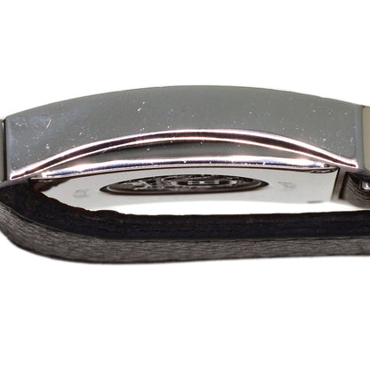 HERMES H-Watch Black Lacquer Watches HH1.521 Stainless Steel/Leather mens