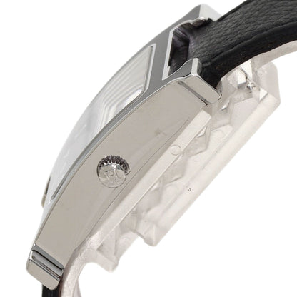 HERMES H-Watch Black Lacquer Watches HH1.521 Stainless Steel/Leather mens