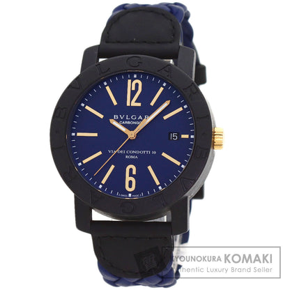BVLGARI BVLGARI BVLGARI Carbon Gold Blue Watches BBP40BC carbon/Leather mens