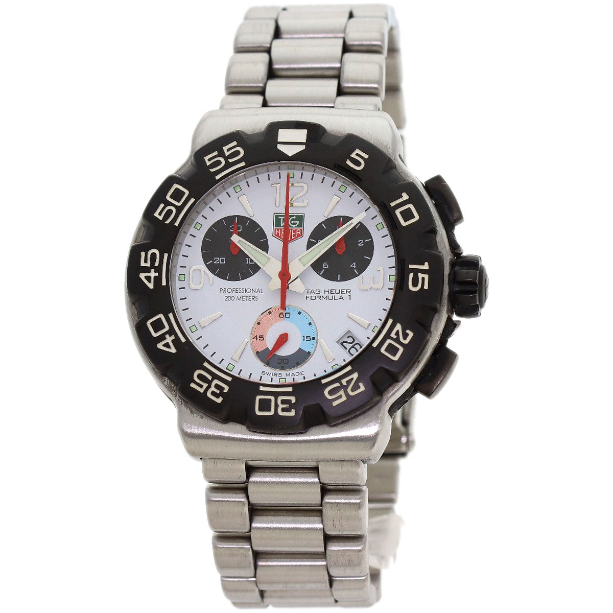 TAG HEUER FORMULA1 chronograph Watches CAC1111 Stainless Steel/Stainless Steel mens