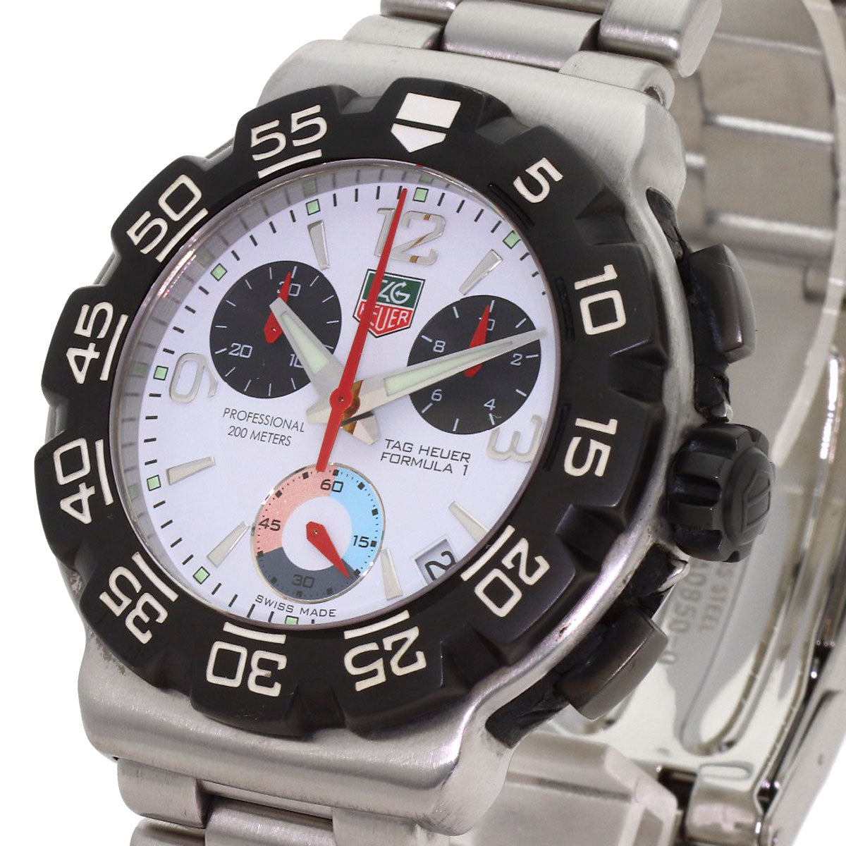 TAG HEUER FORMULA1 chronograph Watches CAC1111 Stainless Steel/Stainless Steel mens