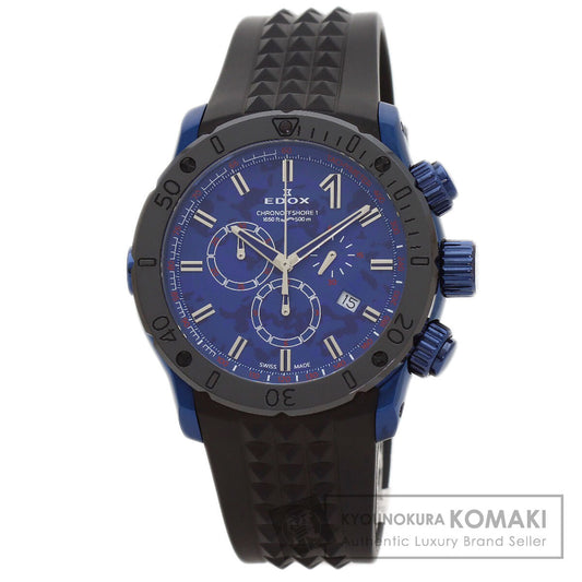EDOX Chrono Offshore 1 Watches 10221-37BU5-BUM5 Stainless Steel/Rubber mens
