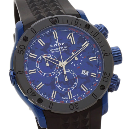 EDOX Chrono Offshore 1 Watches 10221-37BU5-BUM5 Stainless Steel/Rubber mens