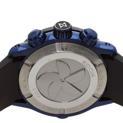 EDOX Chrono Offshore 1 Watches 10221-37BU5-BUM5 Stainless Steel/Rubber mens