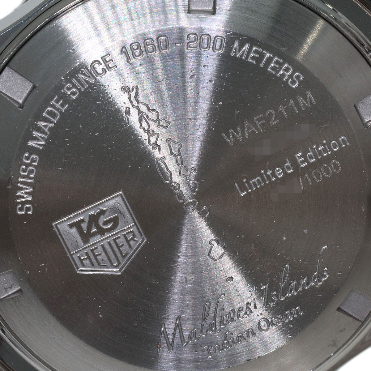 TAG HEUER Aquaracer Maldives - Limited Edition of 1000 Watches WAF211M Stainless Steel/Stainless Steel mens