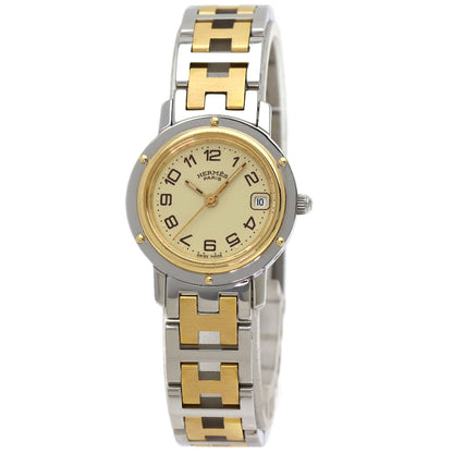 HERMES Clipper Watches CL4.220 Stainless Steel/SSxGP Ladies