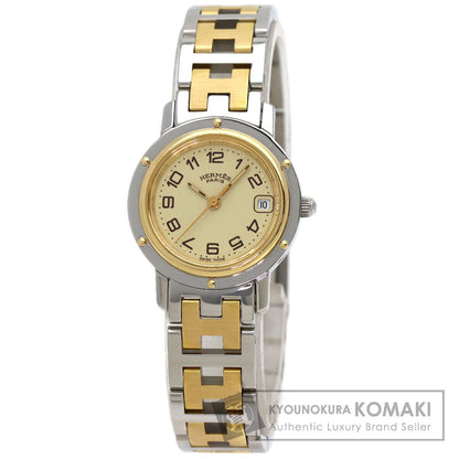HERMES Clipper Watches CL4.220 Stainless Steel/SSxGP Ladies