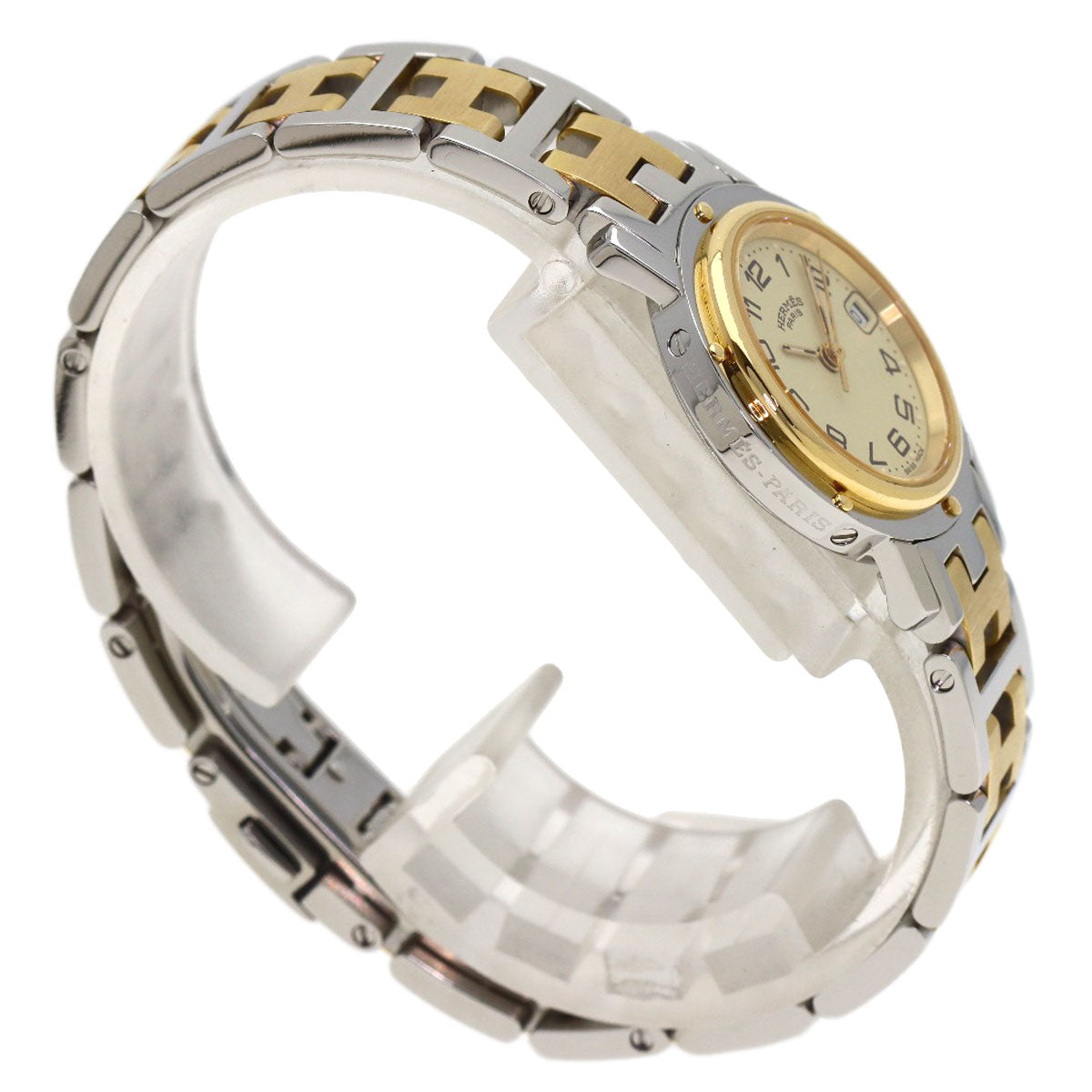 HERMES Clipper Watches CL4.220 Stainless Steel/SSxGP Ladies