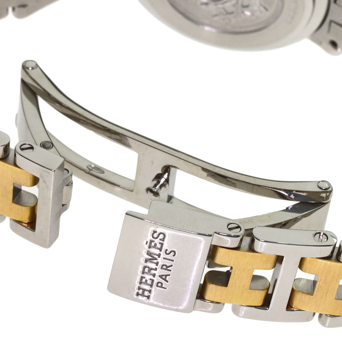 HERMES Clipper Watches CL4.220 Stainless Steel/SSxGP Ladies