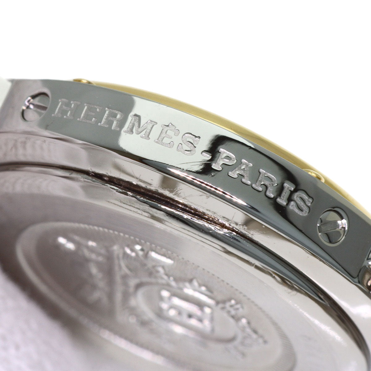 HERMES Clipper Watches CL4.220 Stainless Steel/SSxGP Ladies