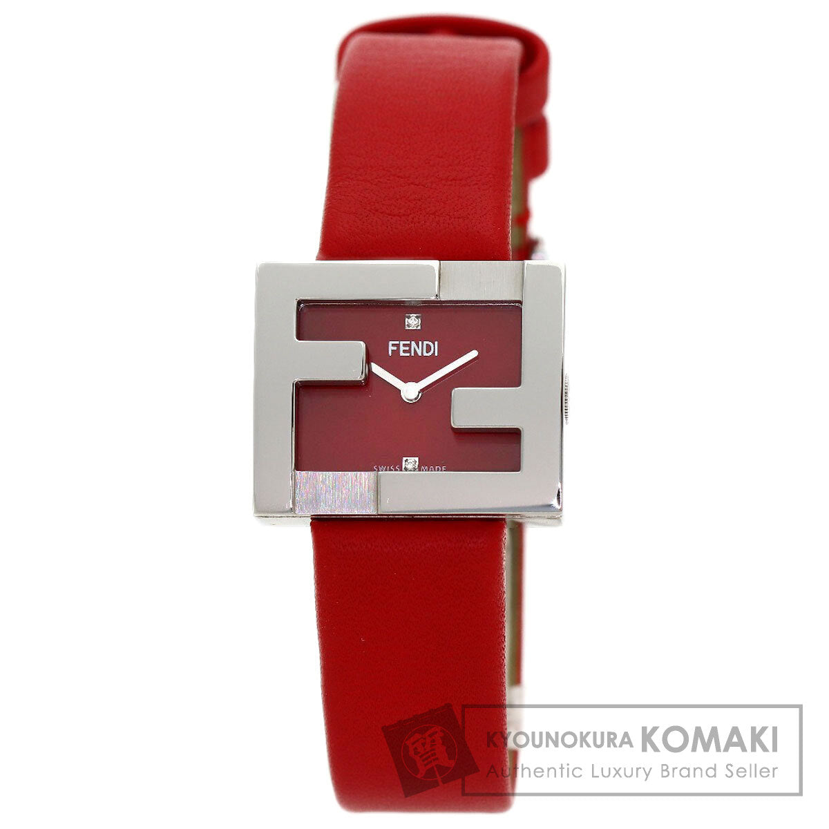 FENDI Fendimania Zucca Watches Stainless Steel/Leather Ladies