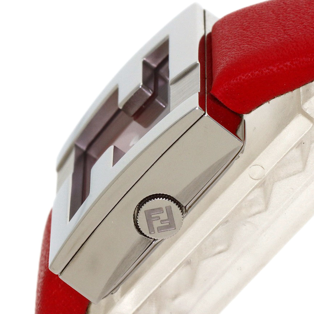FENDI Fendimania Zucca Watches Stainless Steel/Leather Ladies