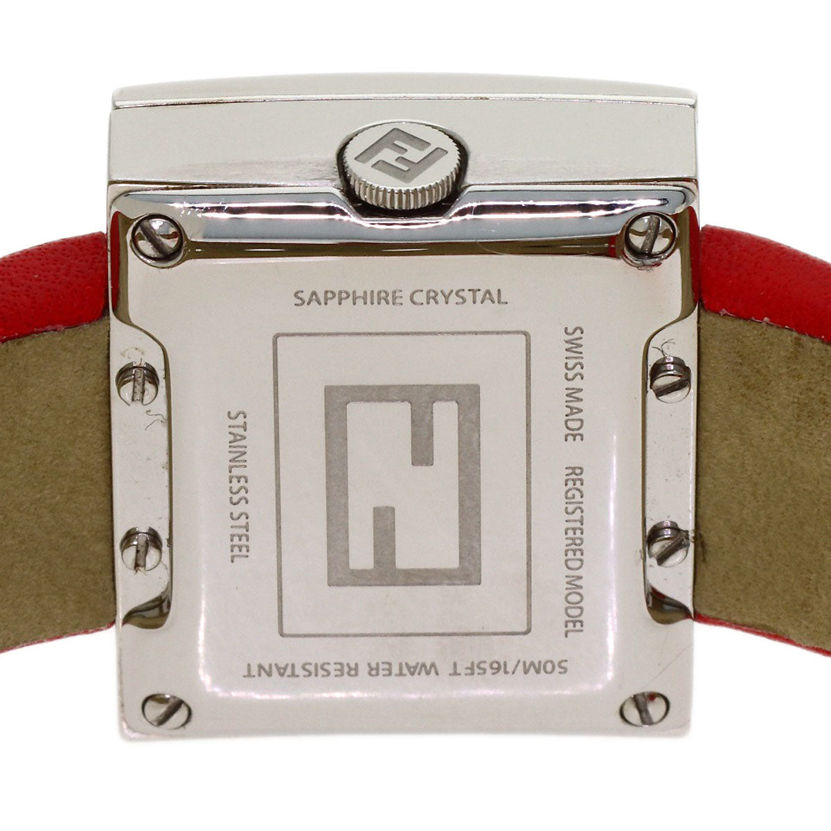 FENDI Fendimania Zucca Watches Stainless Steel/Leather Ladies