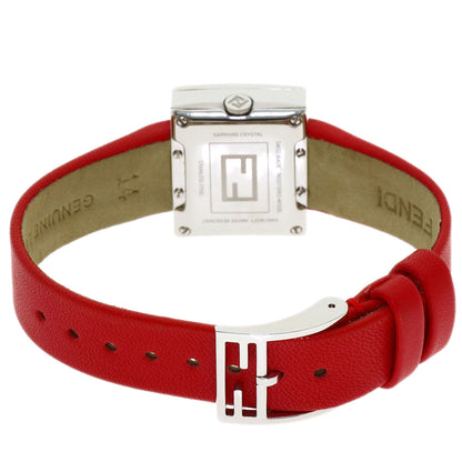 FENDI Fendimania Zucca Watches Stainless Steel/Leather Ladies