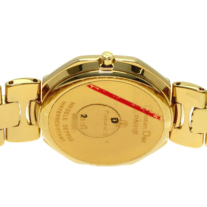 CHRISTIAN DIOR Octagon Watches D25-154 Gold Plated/Gold Plated mens