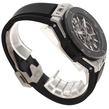 HUBLOT Big Bang Unico Titanium Ceramic Watches 421.NM.1170.RX Titanium/Rubber mens