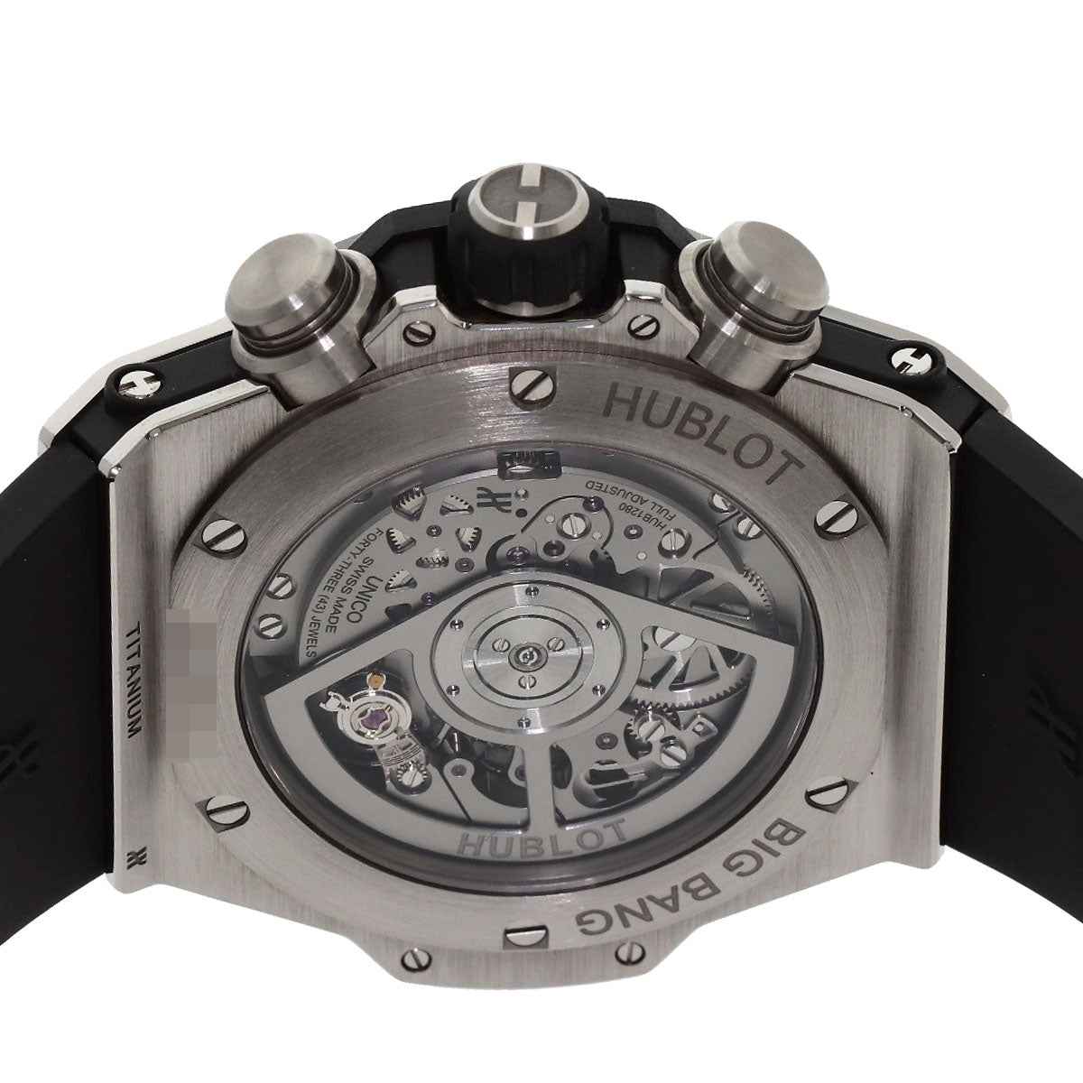 HUBLOT Big Bang Unico Titanium Ceramic Watches 421.NM.1170.RX Titanium/Rubber mens