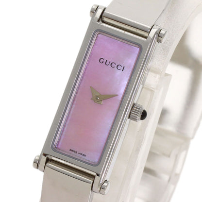 GUCCI Square face Watches 1500L Stainless Steel/Stainless Steel Ladies
