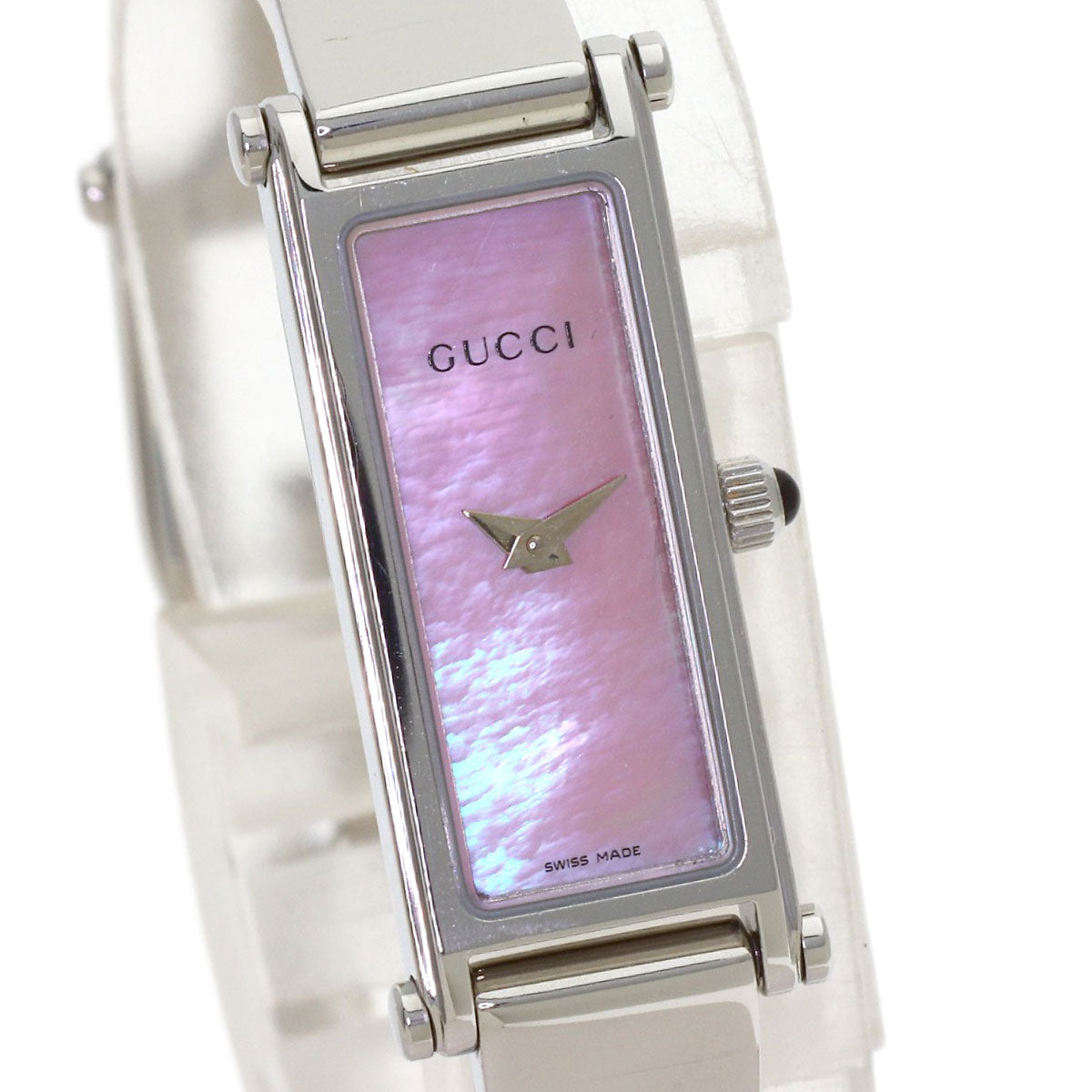 GUCCI Square face Watches 1500L Stainless Steel/Stainless Steel Ladies
