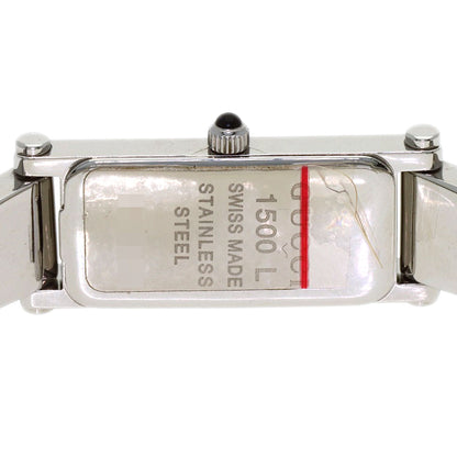GUCCI Square face Watches 1500L Stainless Steel/Stainless Steel Ladies