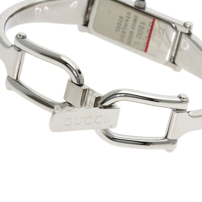 GUCCI Square face Watches 1500L Stainless Steel/Stainless Steel Ladies