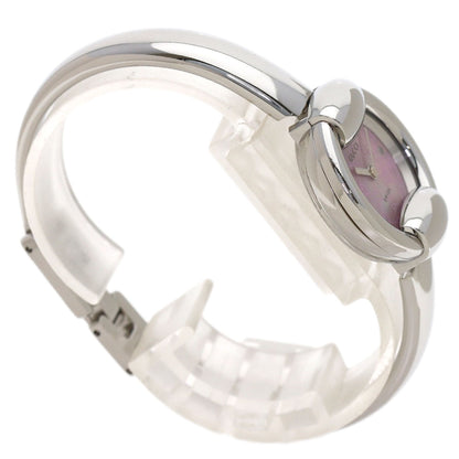GUCCI Round Face GG Bangle Watches 1400L Stainless Steel/Stainless Steel Ladies