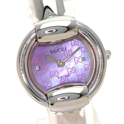 GUCCI Round Face GG Bangle Watches 1400L Stainless Steel/Stainless Steel Ladies