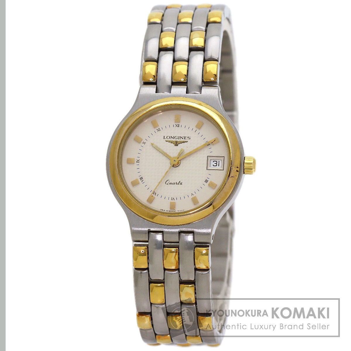 LONGINES Round face Watches 7295 Stainless Steel/SSxGP Ladies