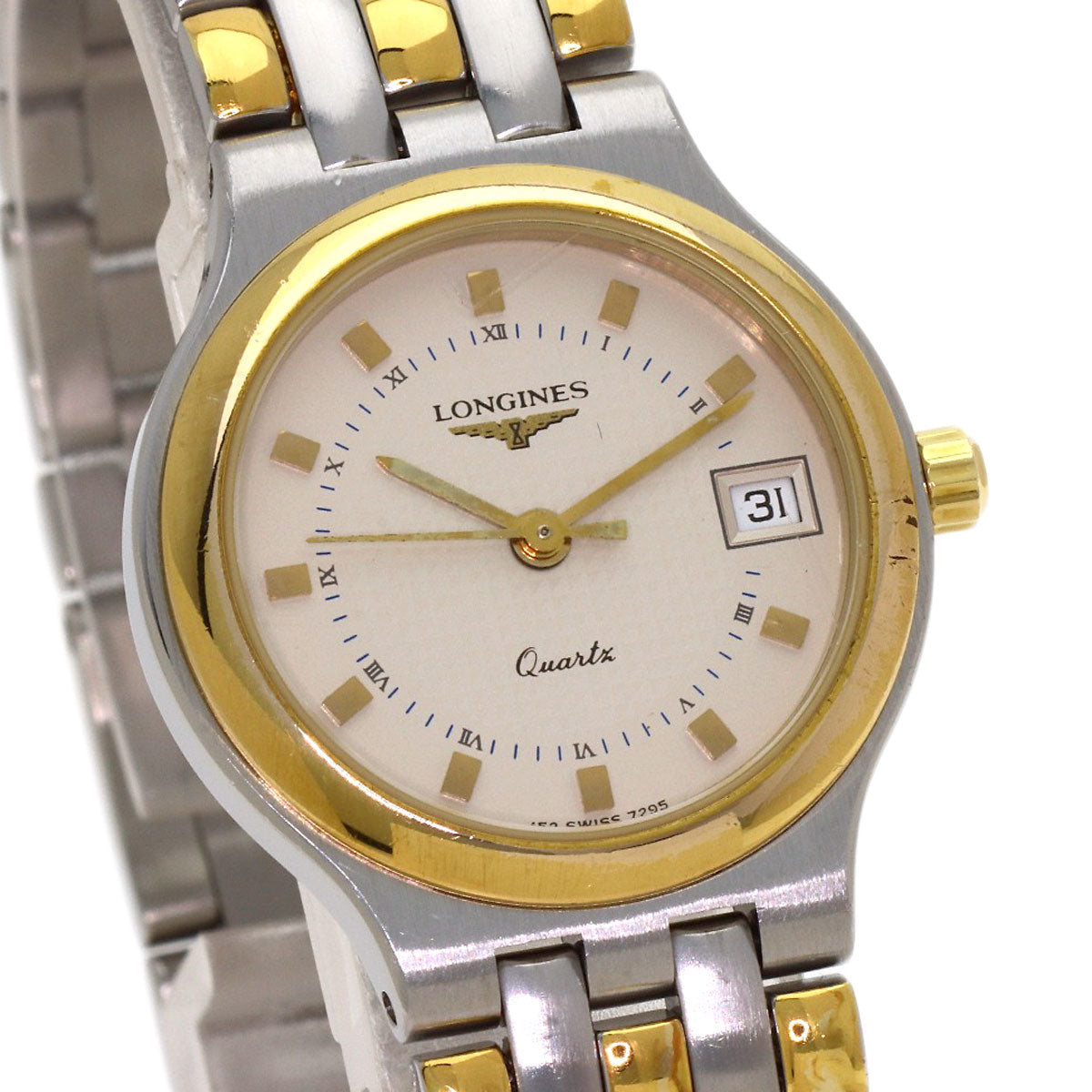 LONGINES Round face Watches 7295 Stainless Steel/SSxGP Ladies