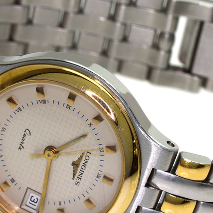 LONGINES Round face Watches 7295 Stainless Steel/SSxGP Ladies