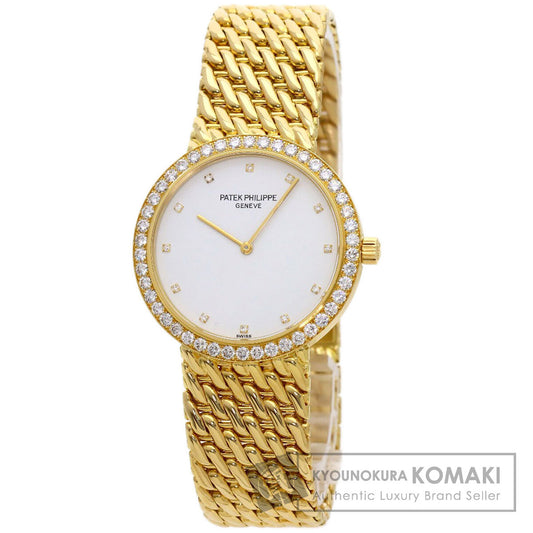 PATEK PHILIPPE Calatrava 12P Diamond Watches 5006/17J-001 K18 Yellow Gold/18K Yellow Gold mens
