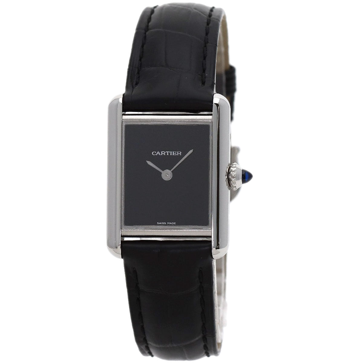 CARTIER tank mast SM Watches WSTA0071 Stainless Steel/Leather Ladies