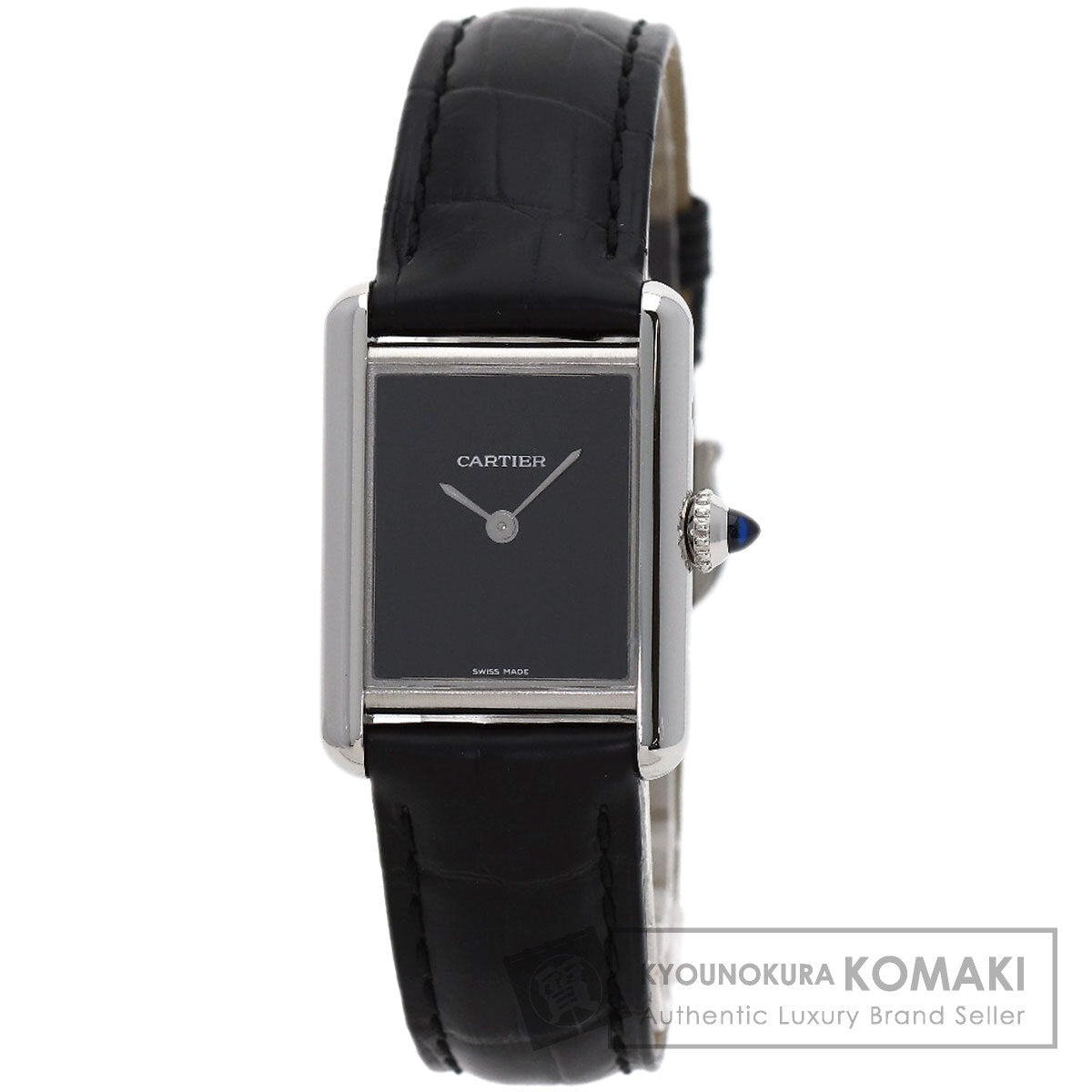 CARTIER tank mast SM Watches WSTA0071 Stainless Steel/Leather Ladies