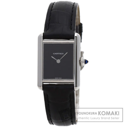 CARTIER tank mast SM Watches WSTA0071 Stainless Steel/Leather Ladies