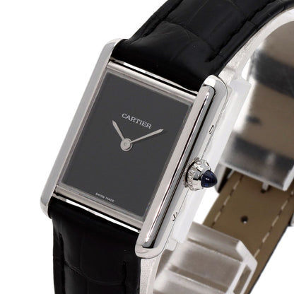 CARTIER tank mast SM Watches WSTA0071 Stainless Steel/Leather Ladies