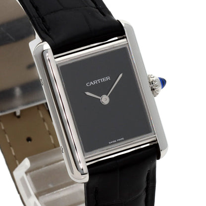 CARTIER tank mast SM Watches WSTA0071 Stainless Steel/Leather Ladies