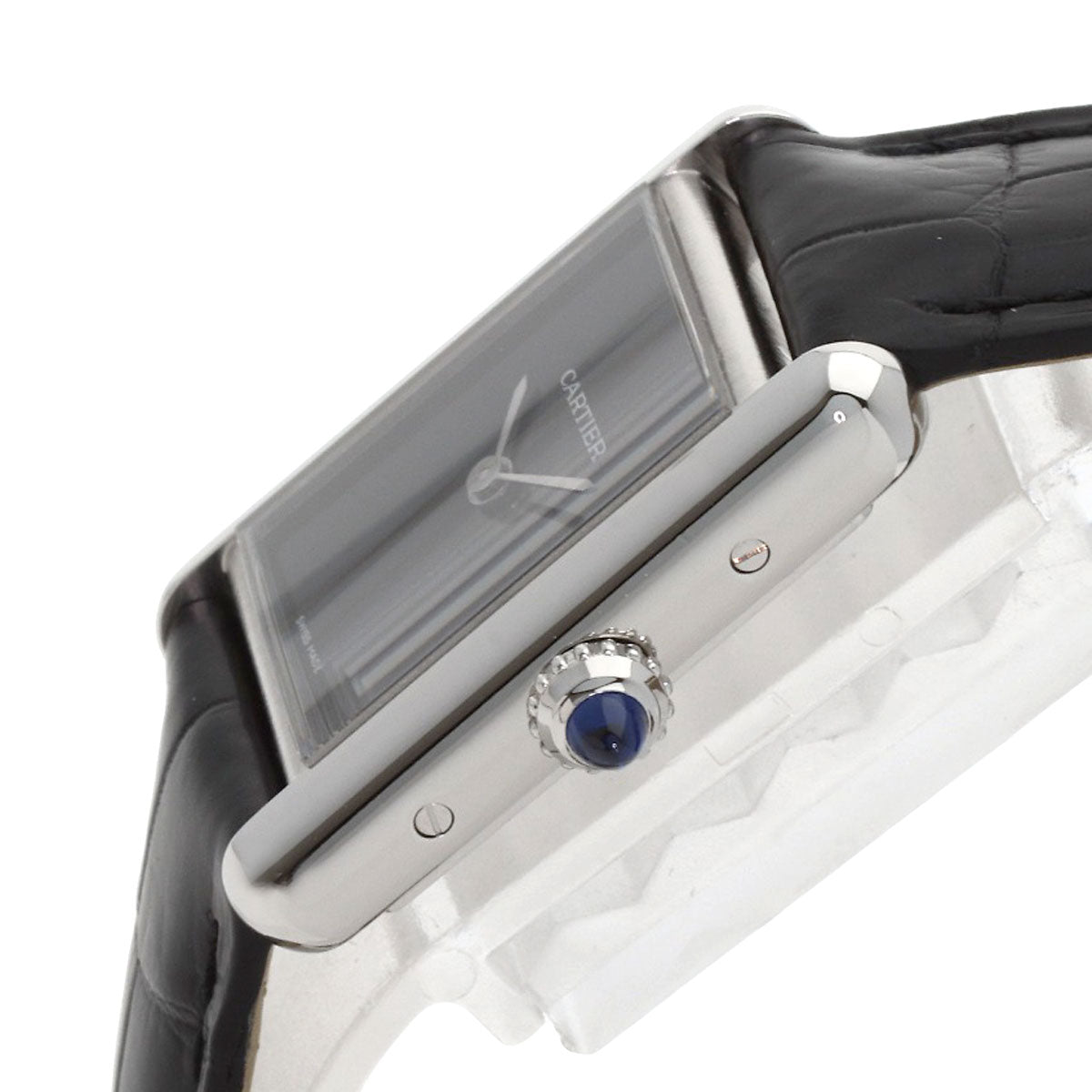 CARTIER tank mast SM Watches WSTA0071 Stainless Steel/Leather Ladies