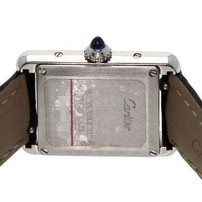 CARTIER tank mast SM Watches WSTA0071 Stainless Steel/Leather Ladies