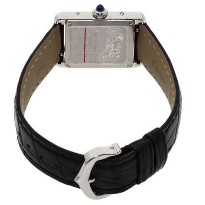 CARTIER tank mast SM Watches WSTA0071 Stainless Steel/Leather Ladies