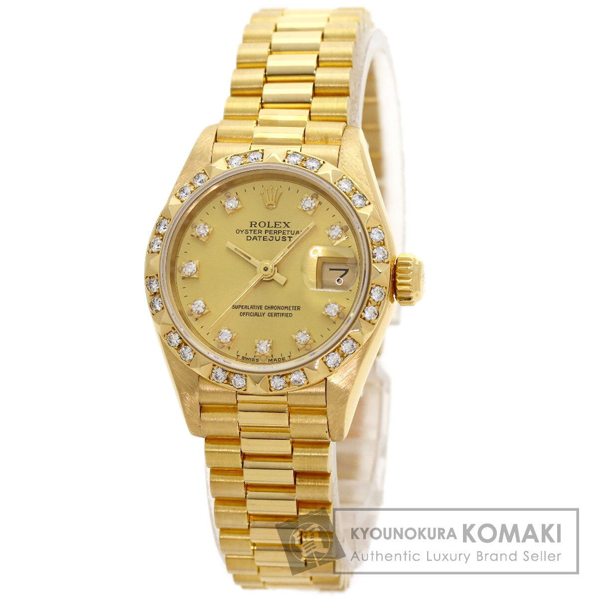 ROLEX DATEJUST 10P Diamond Watches 69258G K18 Yellow Gold/18K Yellow Gold Ladies