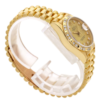 ROLEX DATEJUST 10P Diamond Watches 69258G K18 Yellow Gold/18K Yellow Gold Ladies