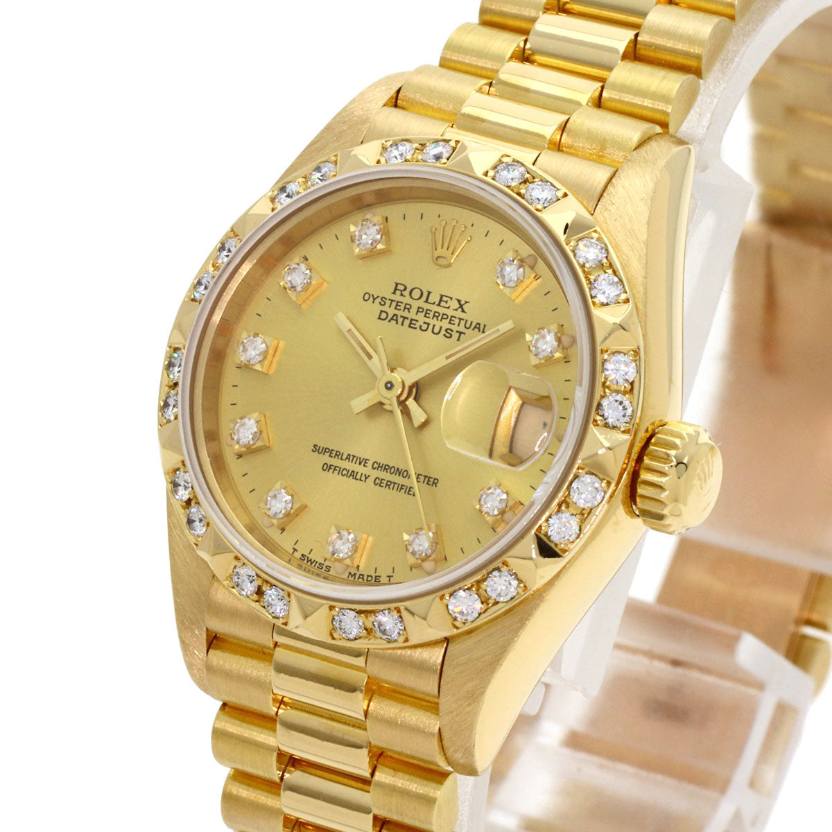 ROLEX DATEJUST 10P Diamond Watches 69258G K18 Yellow Gold/18K Yellow Gold Ladies